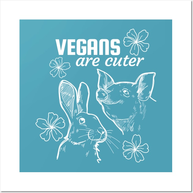 Vegans are cuter, and that's true Wall Art by Purrfect